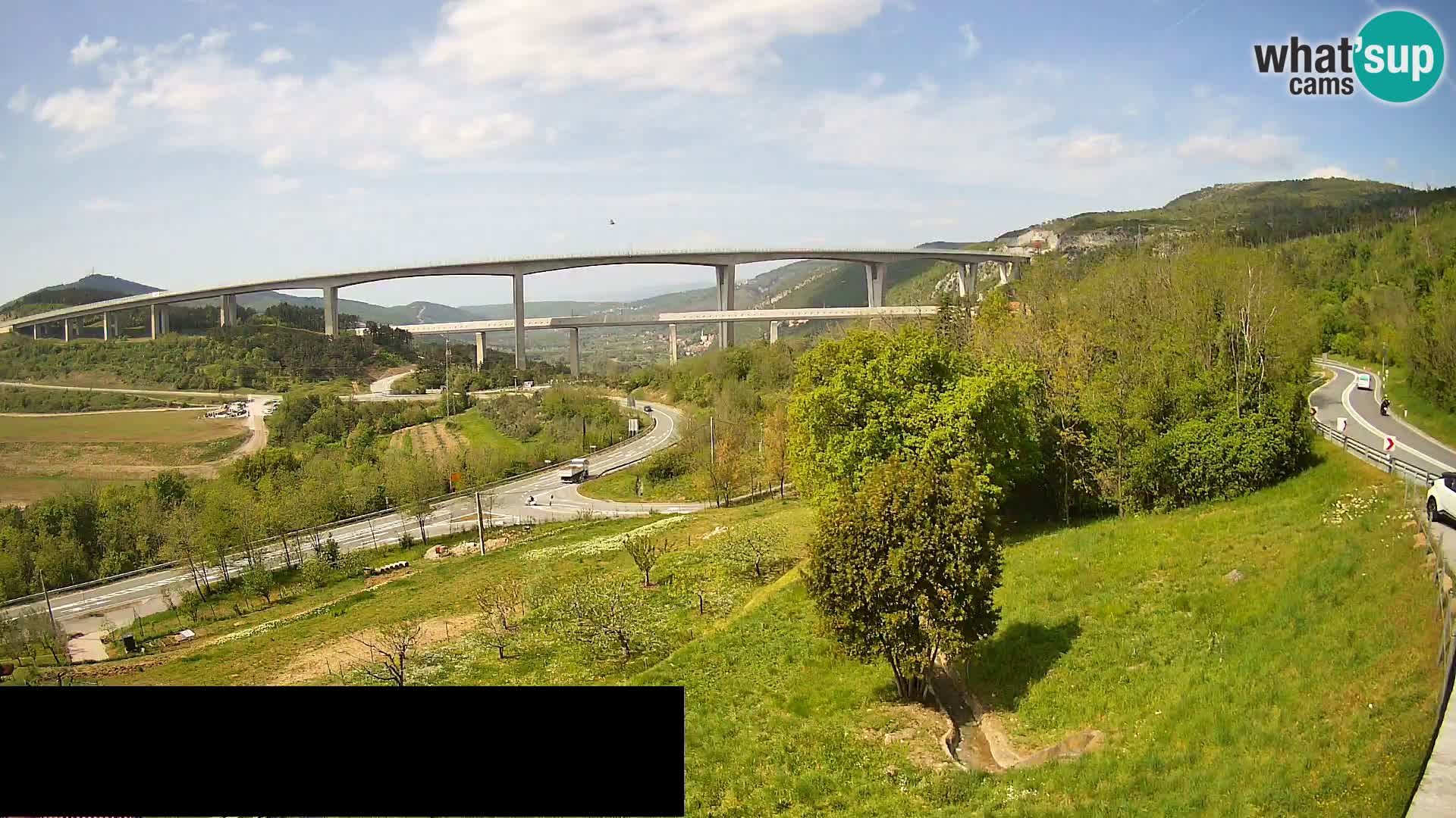 Web kamera Črni Kal Viadukt – pogled sa Viki Burgerja