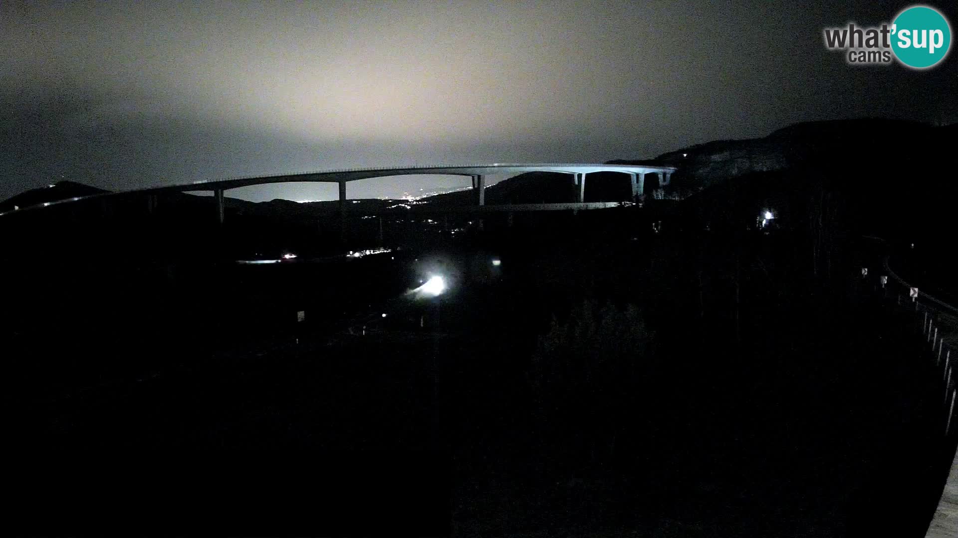 Webcam Črni Kal Viaduct – view from Viki Burger