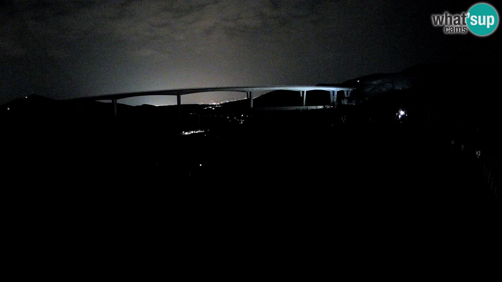 Webcam Črni Kal Viaduct – view from Viki Burger