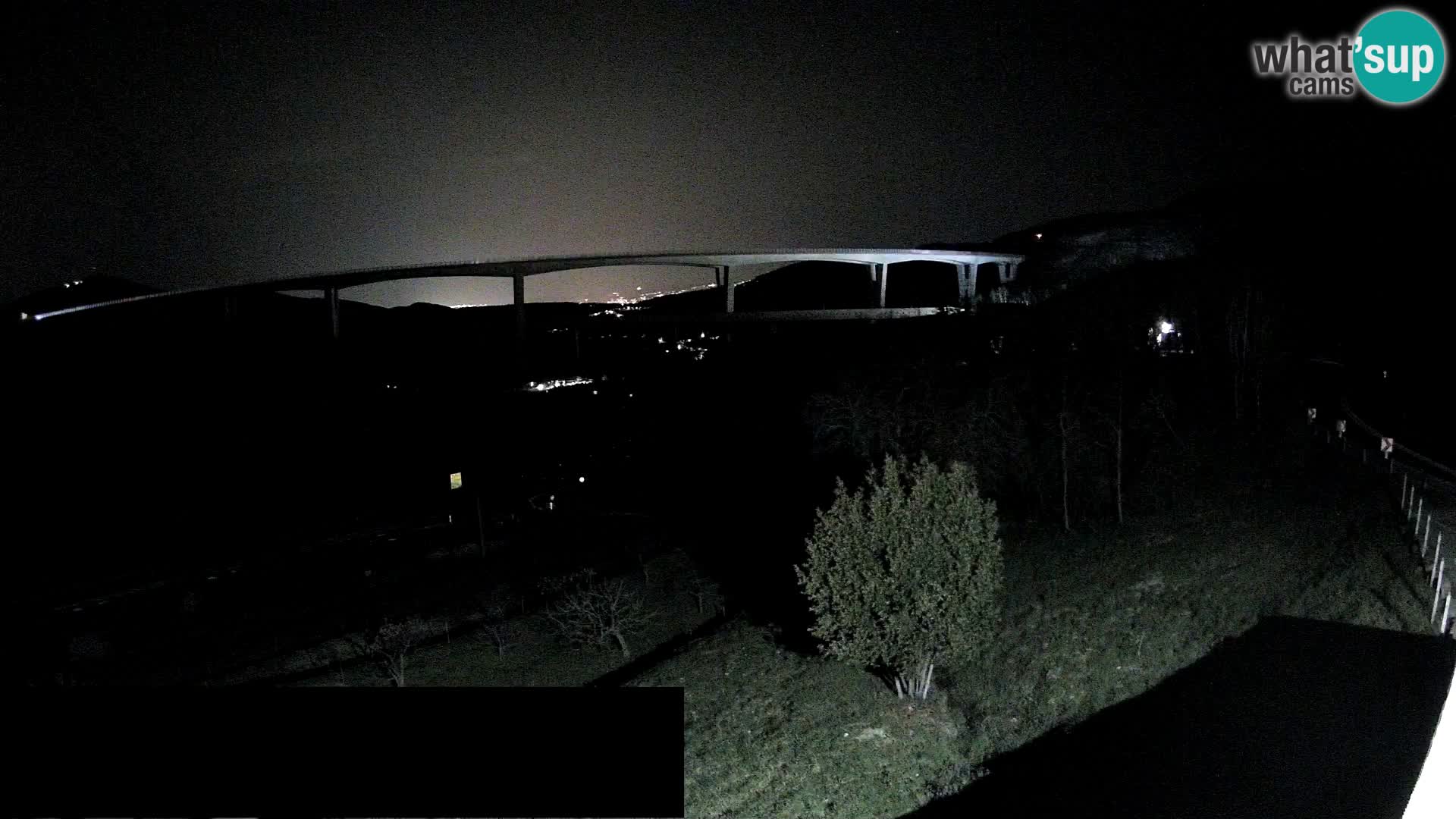 Kamera v živo Črni Kal Viadukt – pogled z Viki Burgerja