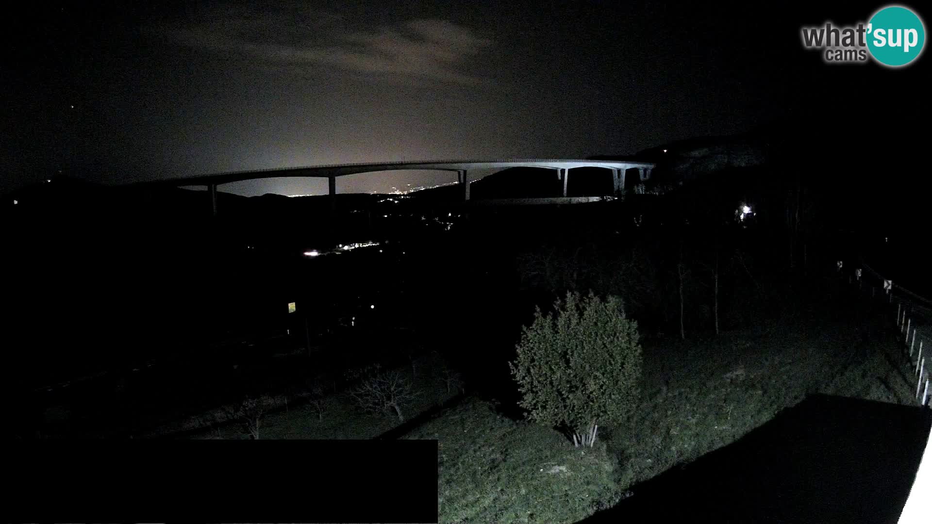 Kamera v živo Črni Kal Viadukt – pogled z Viki Burgerja