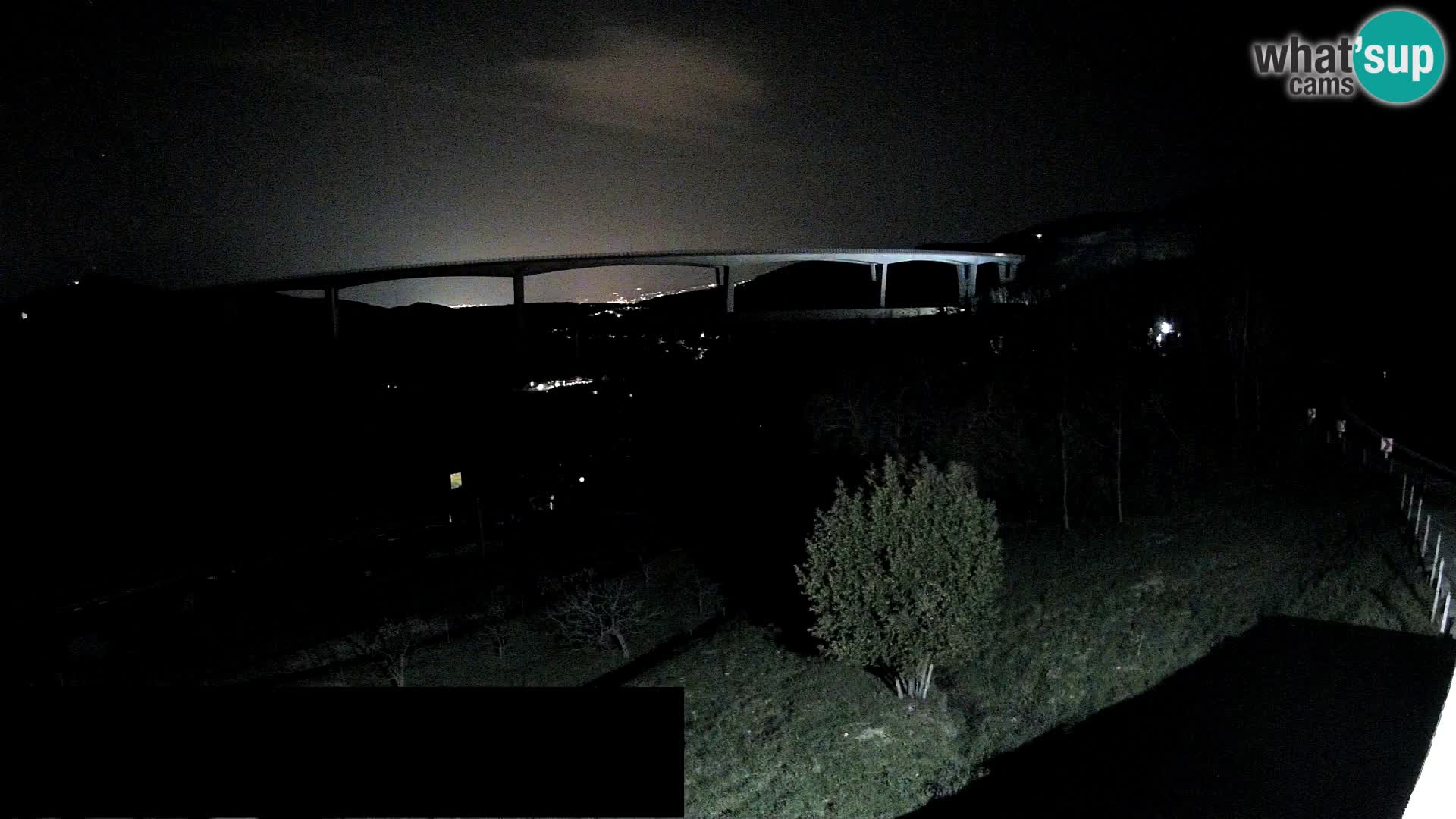 Livecam  Črni Kal Viadotto – panorama dal Viki Burger