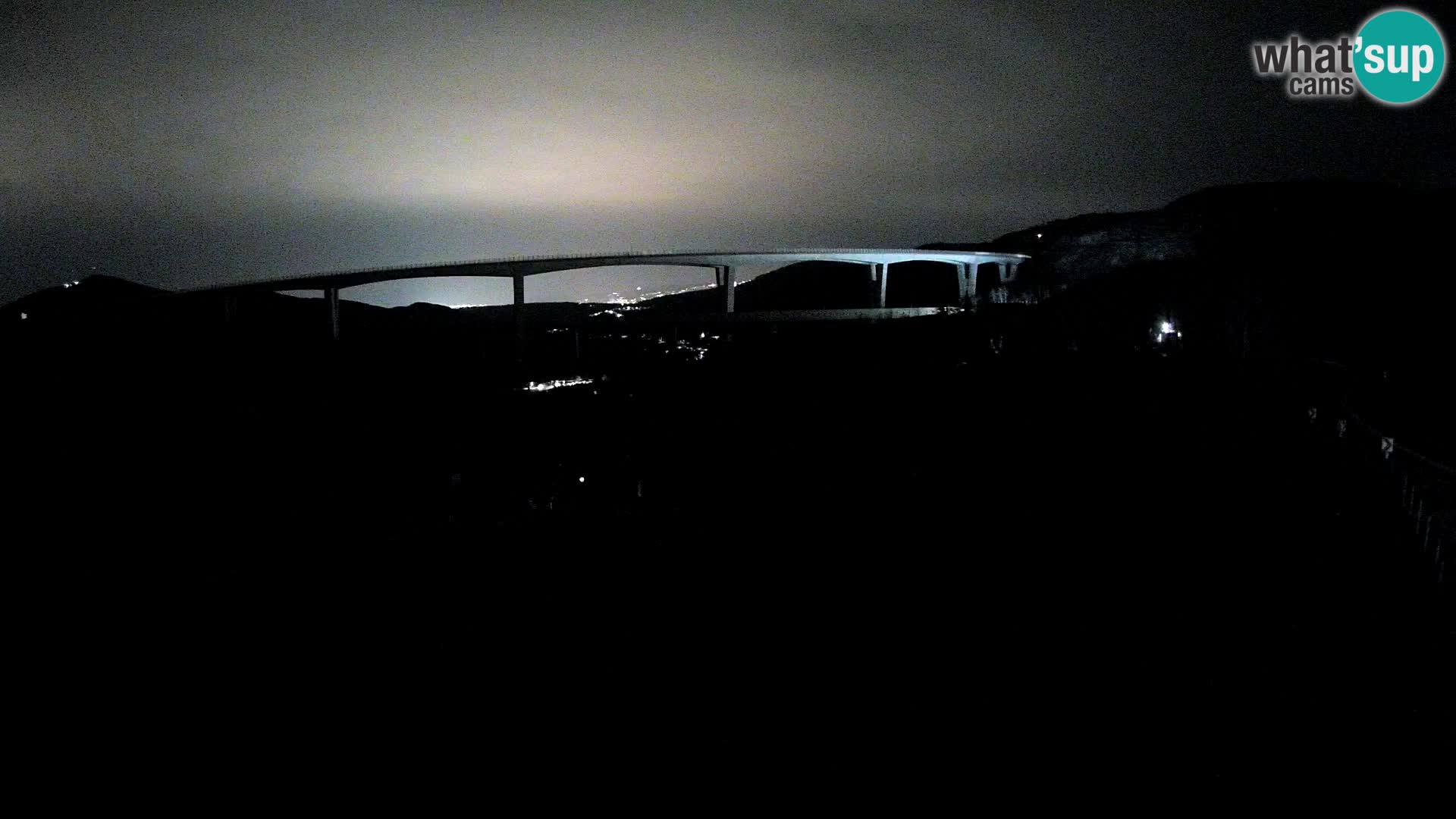 Livecam Črni Kal Viadotto – panorama dal Viki Burger