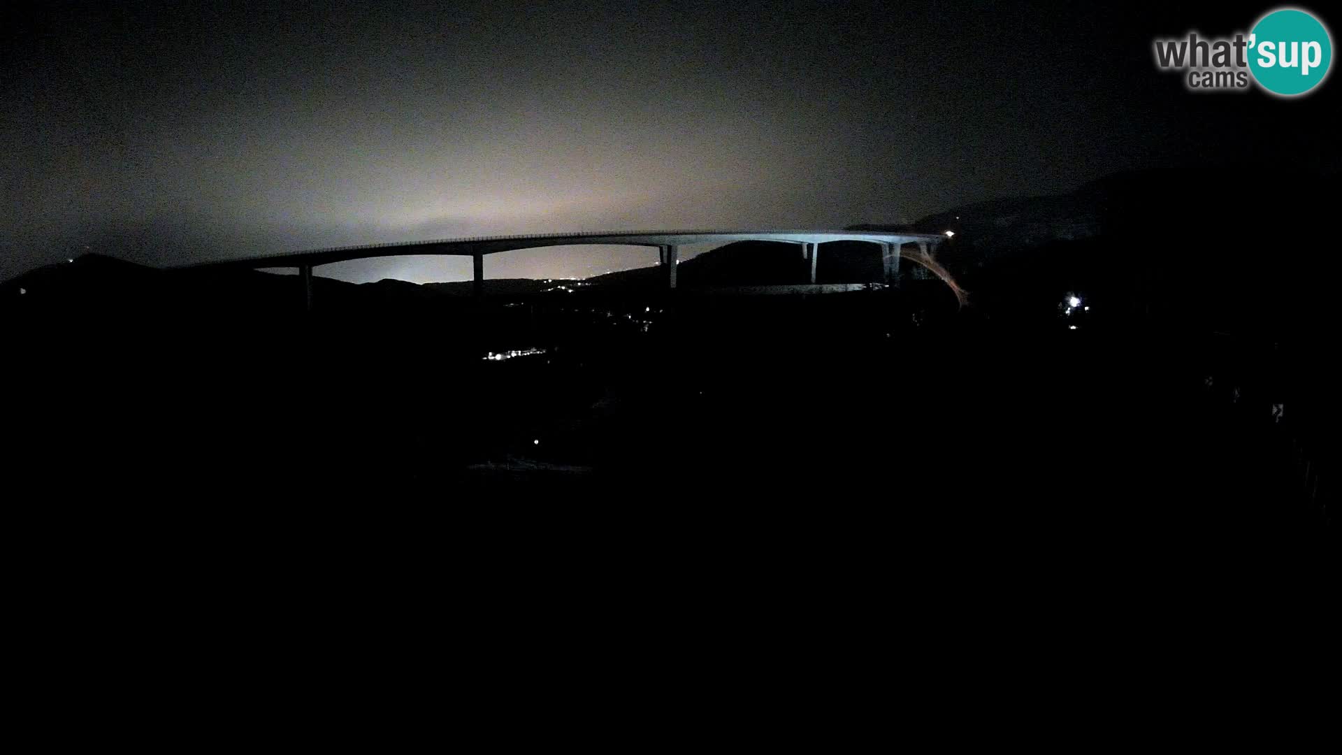 Livecam Črni Kal Viadotto – panorama dal Viki Burger