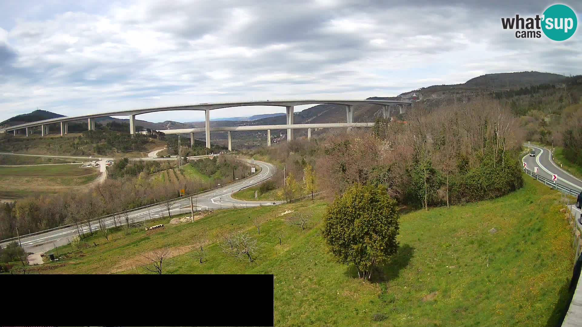 Web kamera Črni Kal Viadukt – pogled sa Viki Burgerja