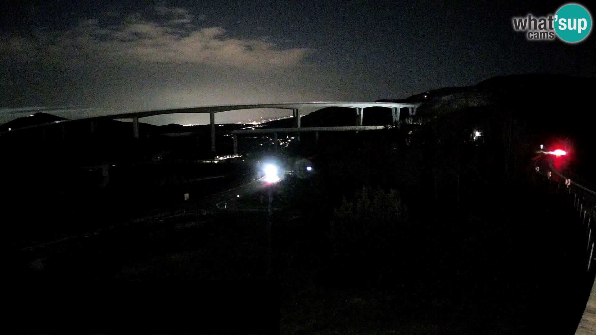 Webcam Črni Kal Viaduct – view from Viki Burger
