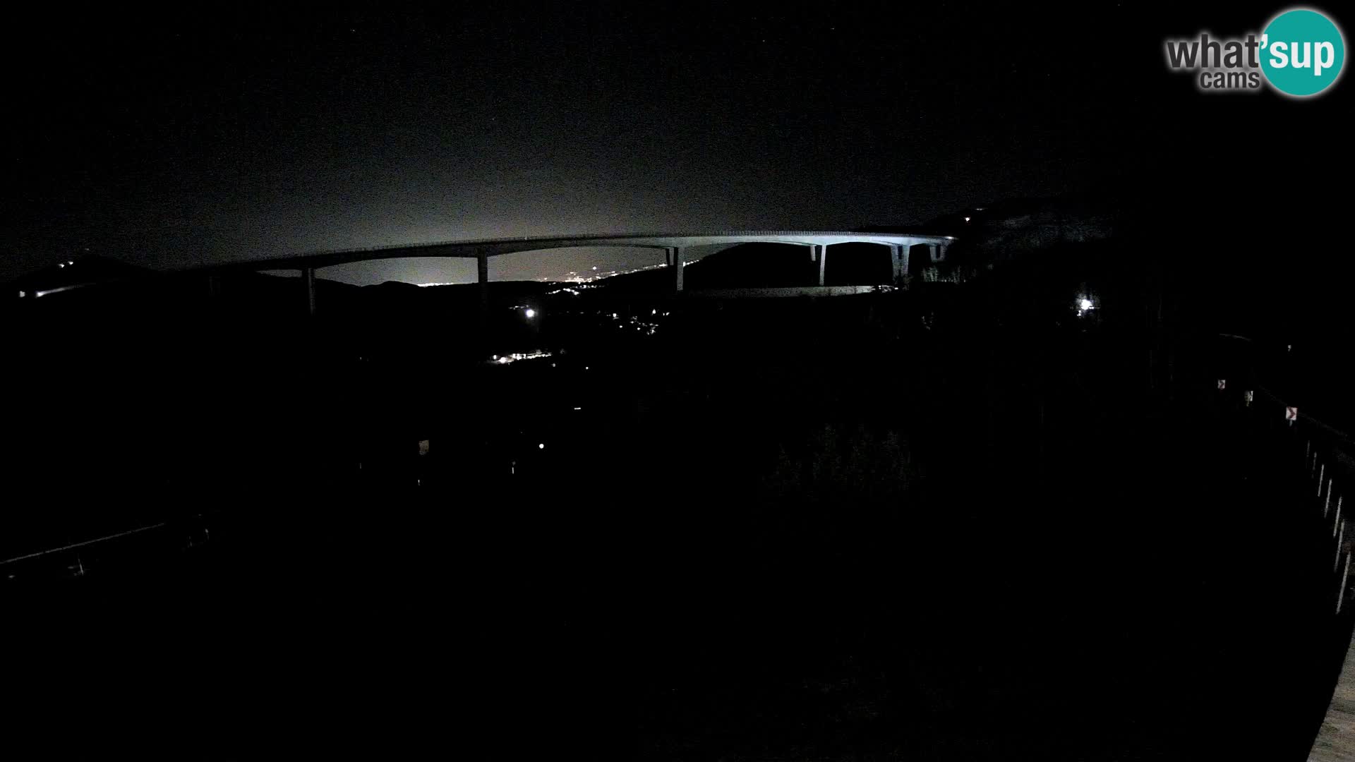 Livecam  Črni Kal Viadotto – panorama dal Viki Burger