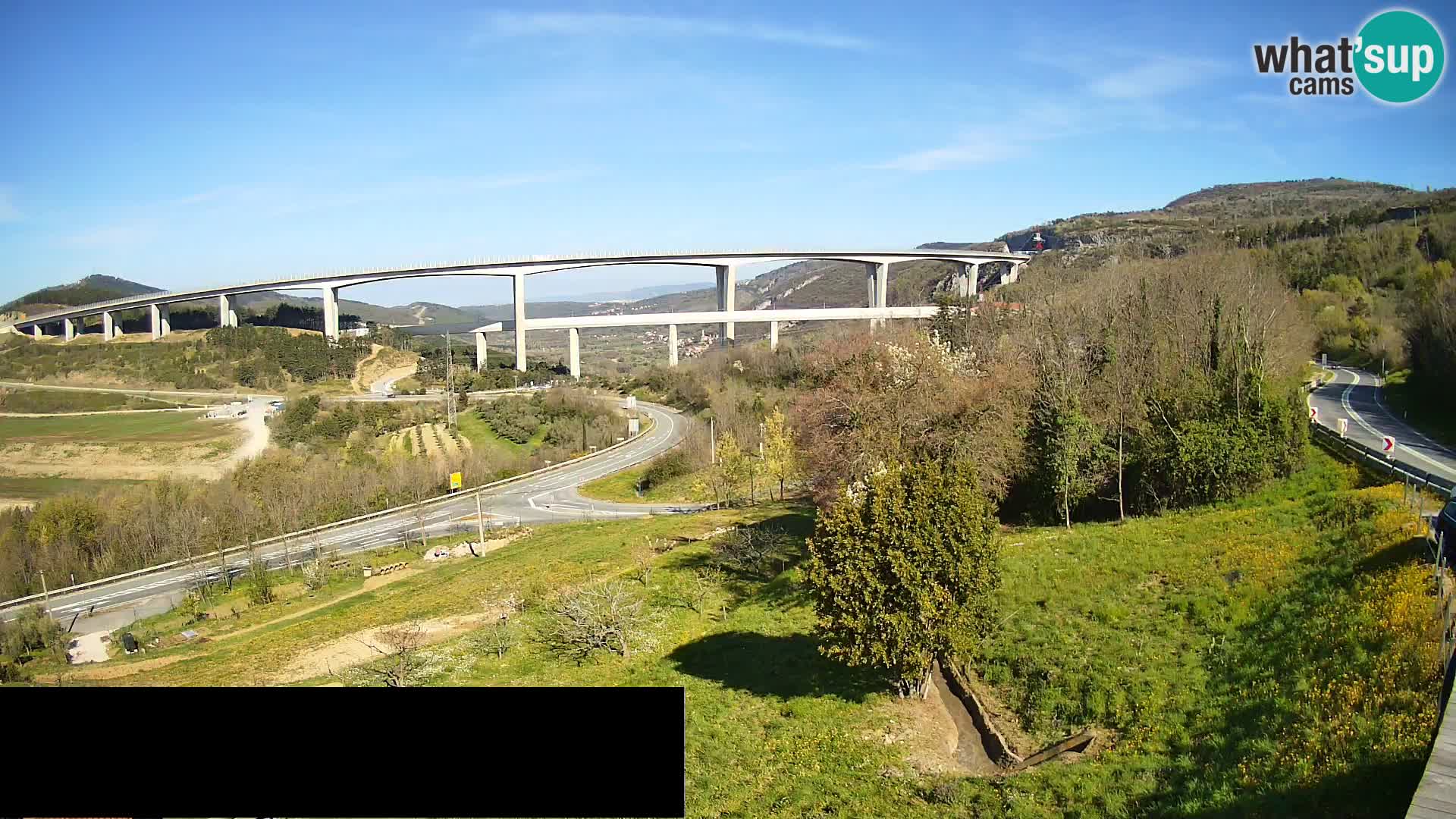 Web kamera Črni Kal Viadukt – pogled sa Viki Burgerja