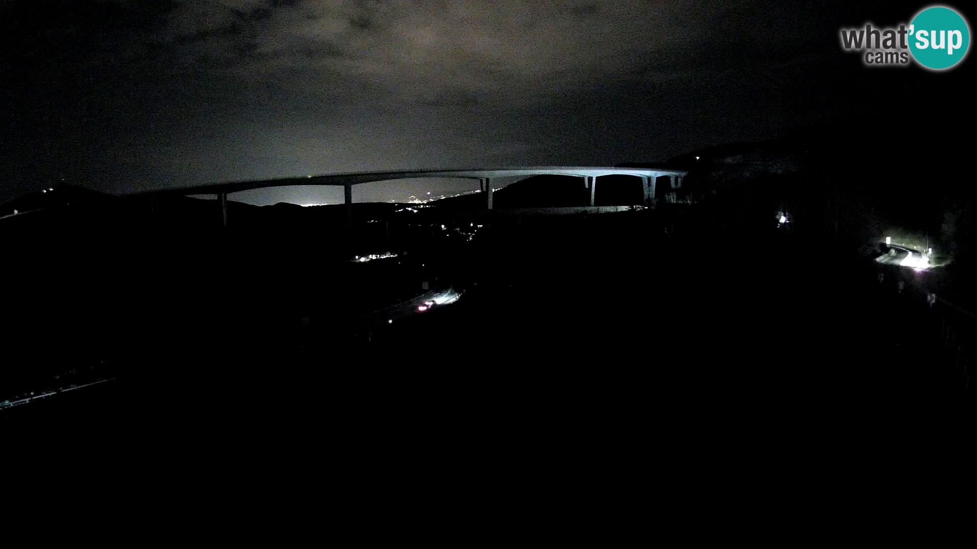 Livecam  Črni Kal Viadotto – panorama dal Viki Burger