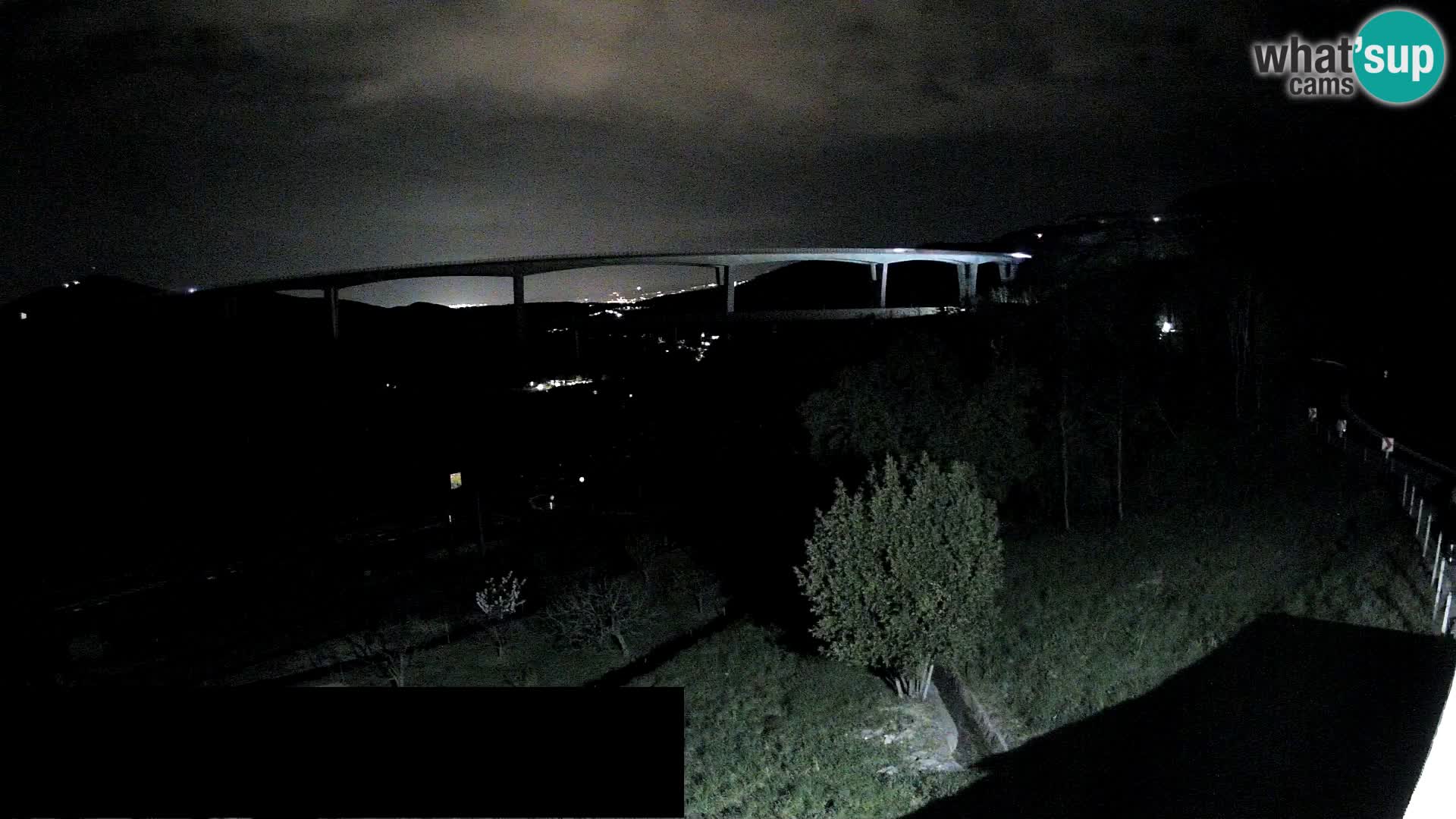 Livecam  Črni Kal Viadotto – panorama dal Viki Burger