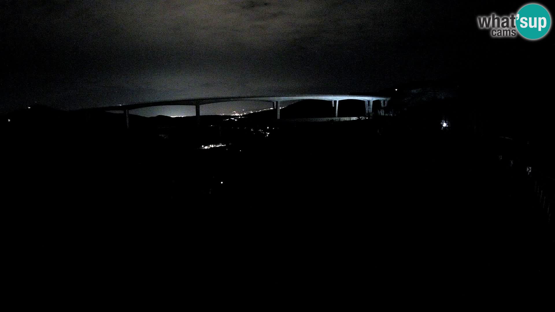 Webcam Črni Kal Viaduct – view from Viki Burger