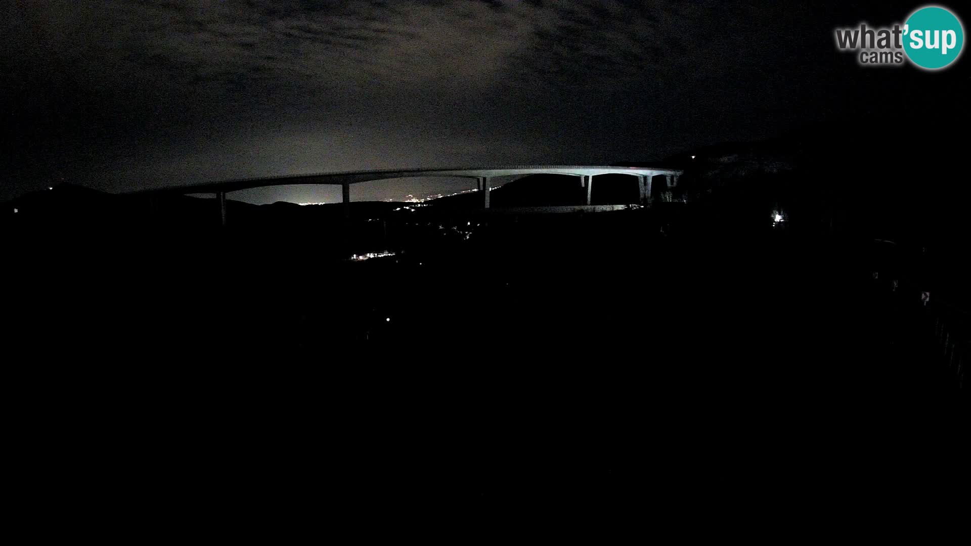 Livecam  Črni Kal Viadotto – panorama dal Viki Burger