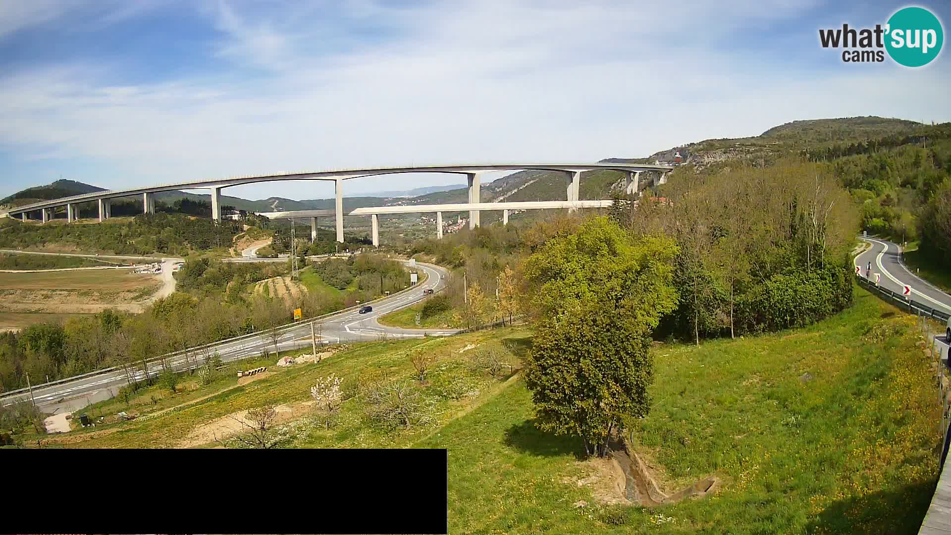 Web kamera Črni Kal Viadukt – pogled sa Viki Burgerja