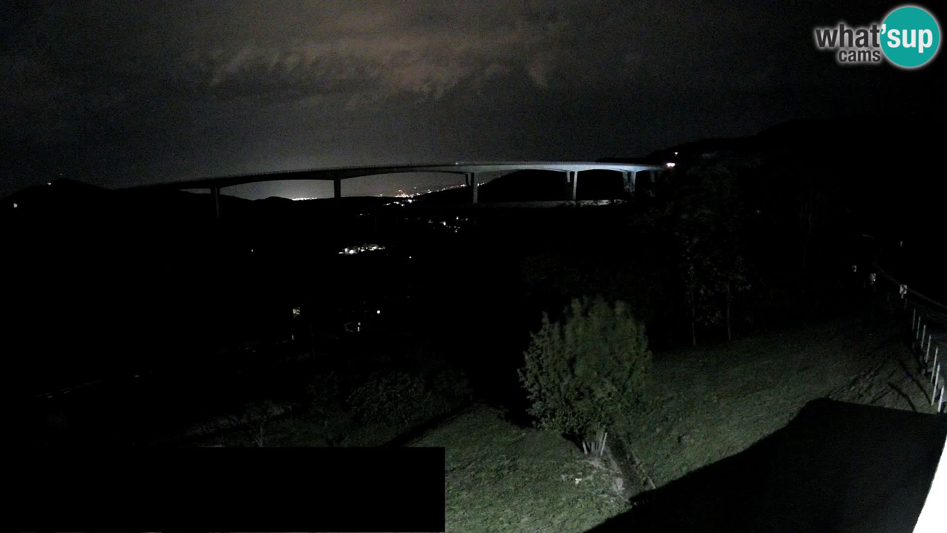 Livecam  Črni Kal Viadotto – panorama dal Viki Burger