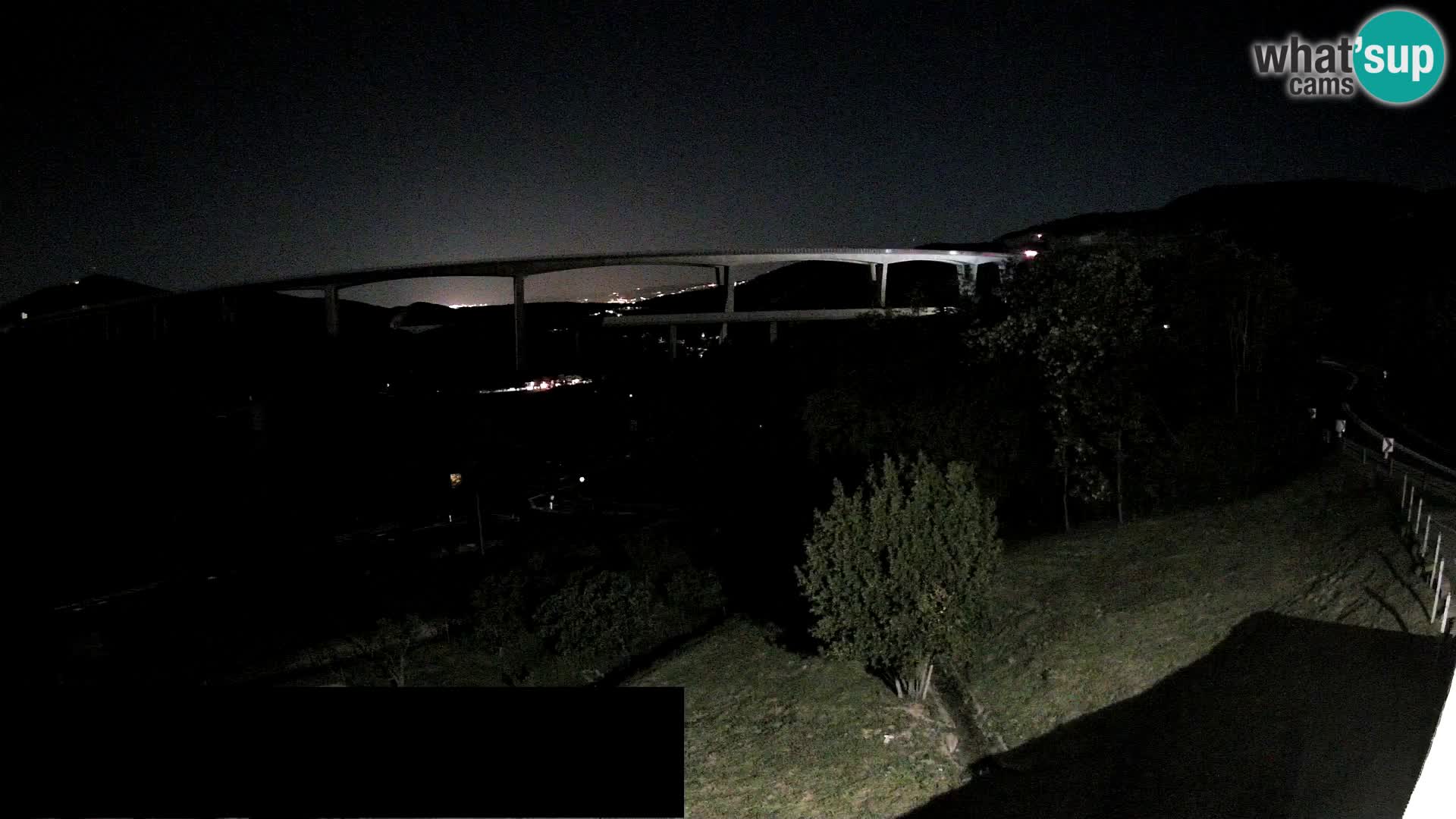 Livecam  Črni Kal Viadotto – panorama dal Viki Burger