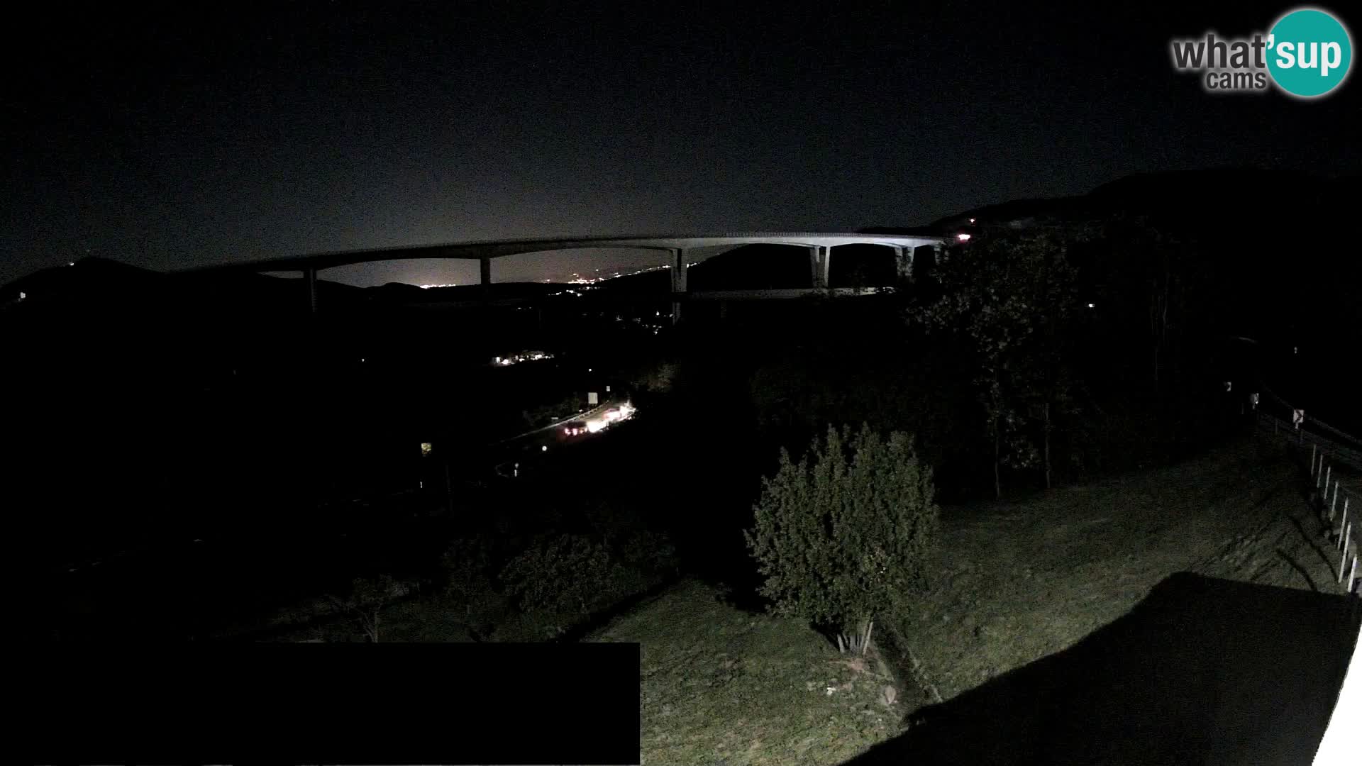 Livecam  Črni Kal Viadotto – panorama dal Viki Burger