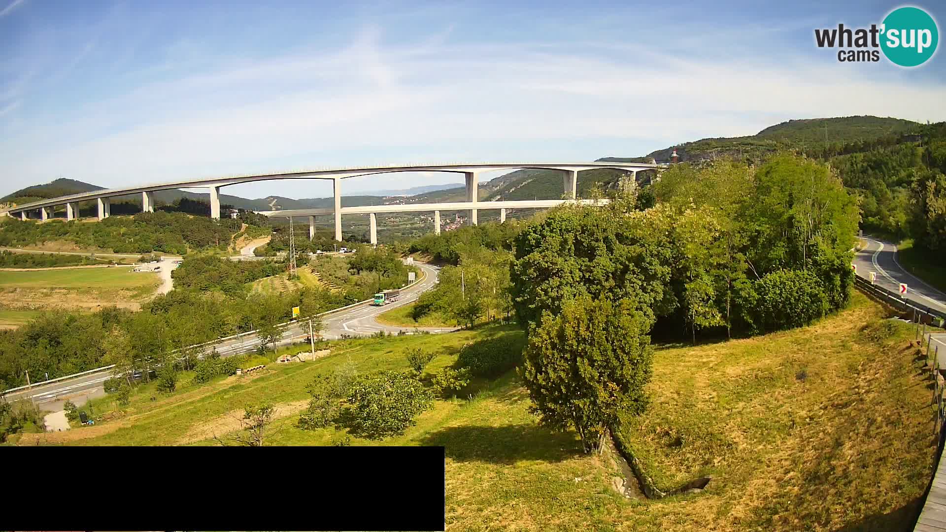 Camera en vivo Črni Kal Viaducto – Viki Burger