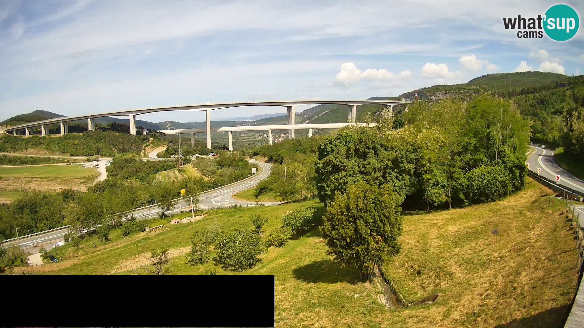 Camera en vivo Črni Kal Viaducto – Viki Burger