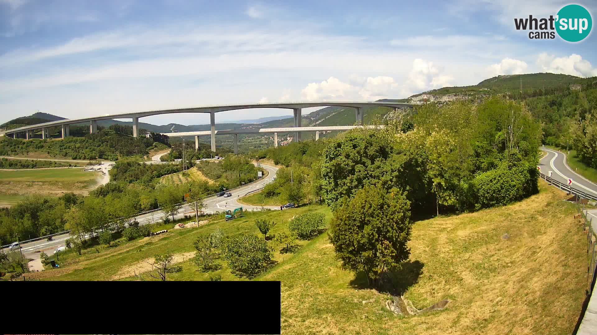 Camera en vivo Črni Kal Viaducto – Viki Burger