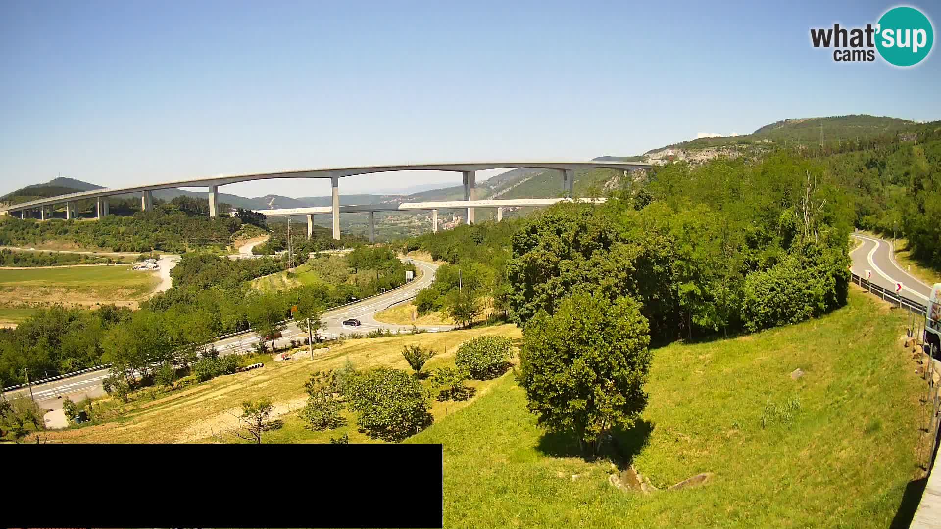 Camera en vivo Črni Kal Viaducto – Viki Burger