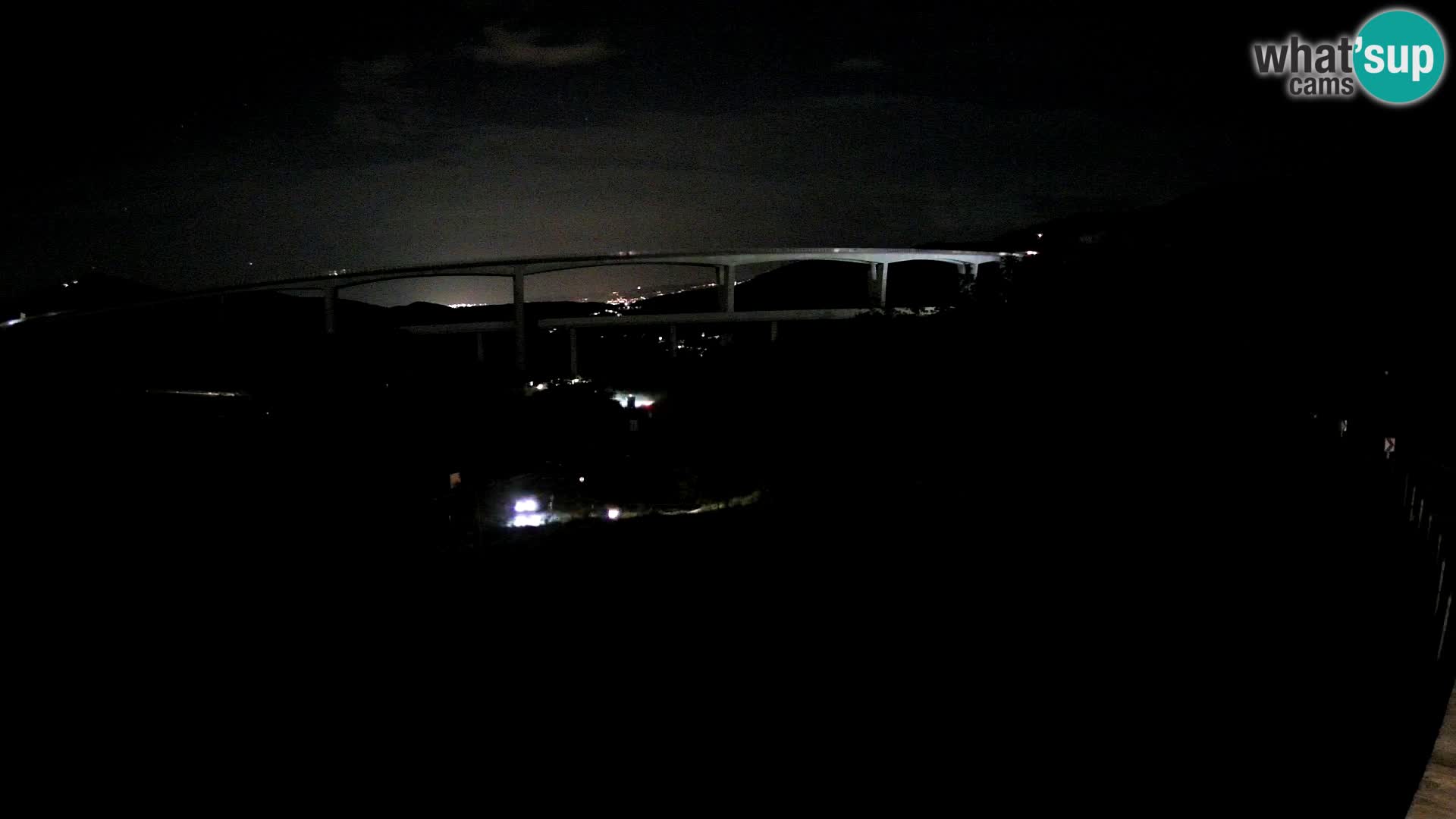 Webcam Črni Kal Viaduct – view from Viki Burger