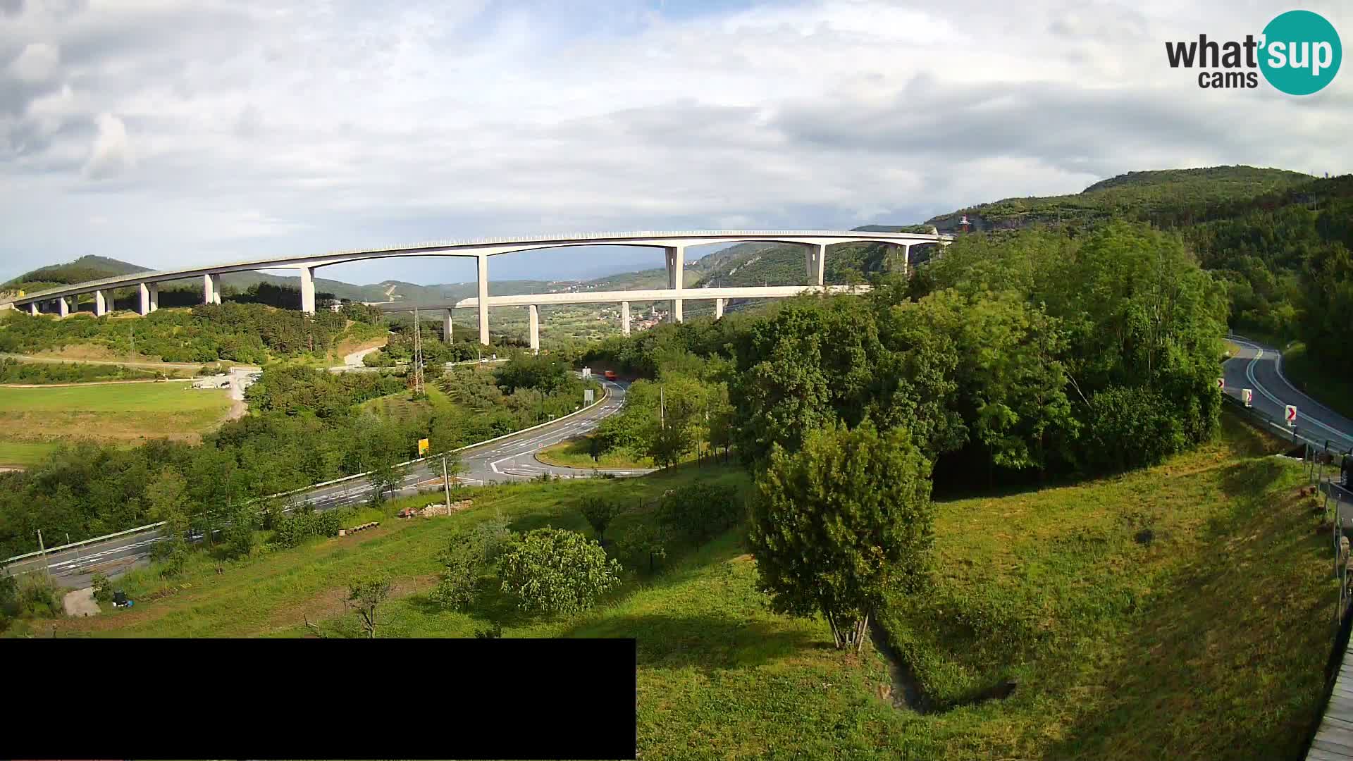 Camera en vivo Črni Kal Viaducto – Viki Burger