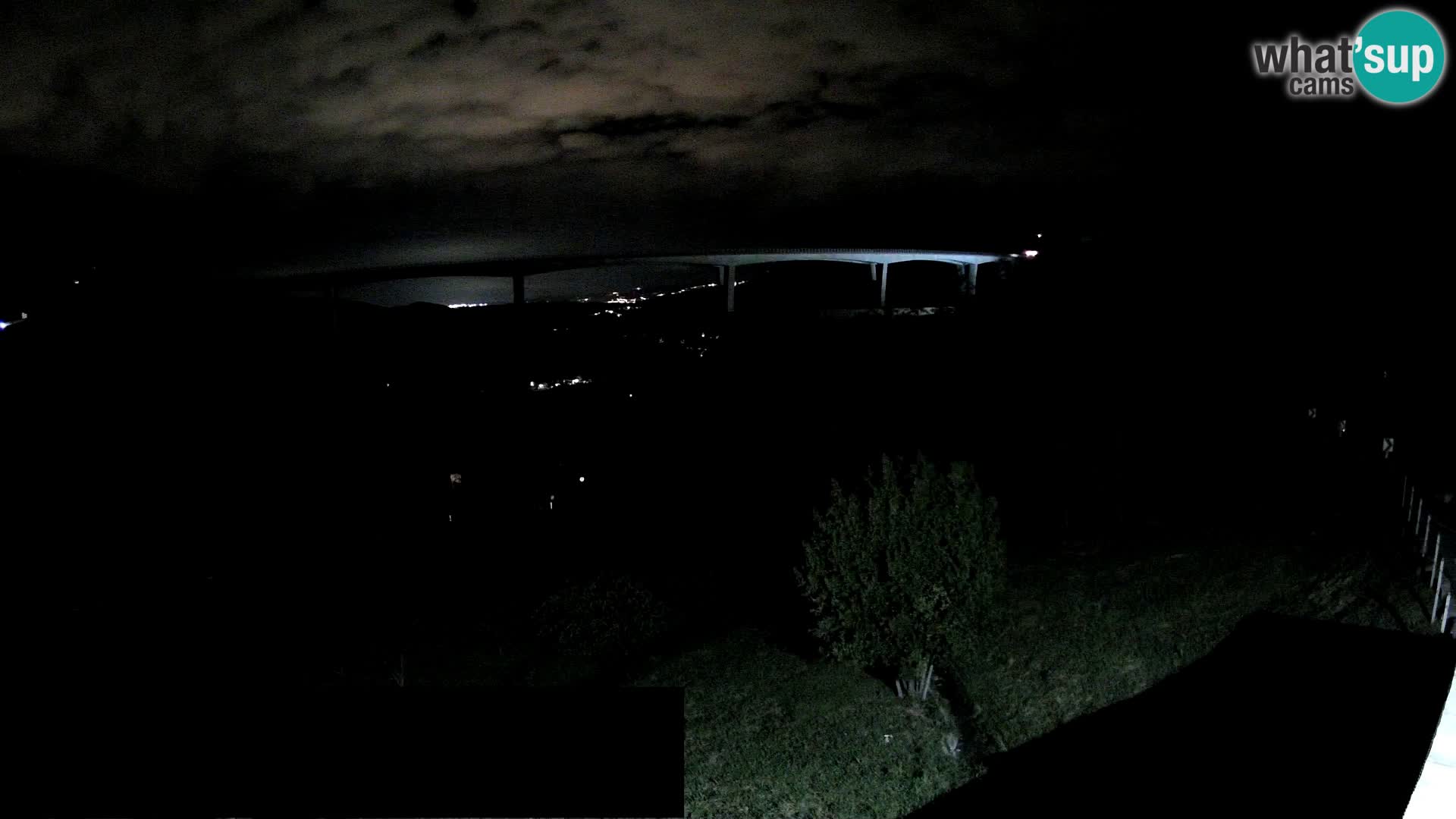 Kamera v živo Črni Kal Viadukt – pogled z Viki Burgerja