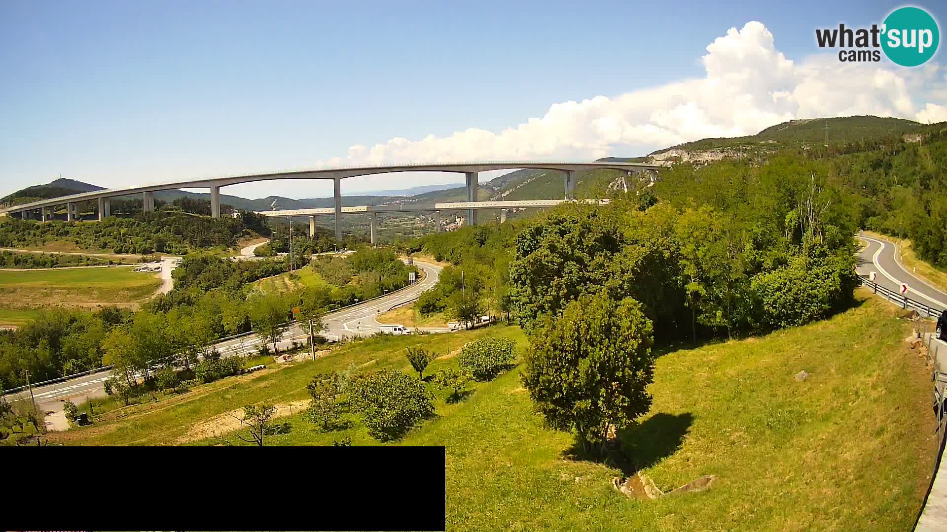 Camera en vivo Črni Kal Viaducto – Viki Burger