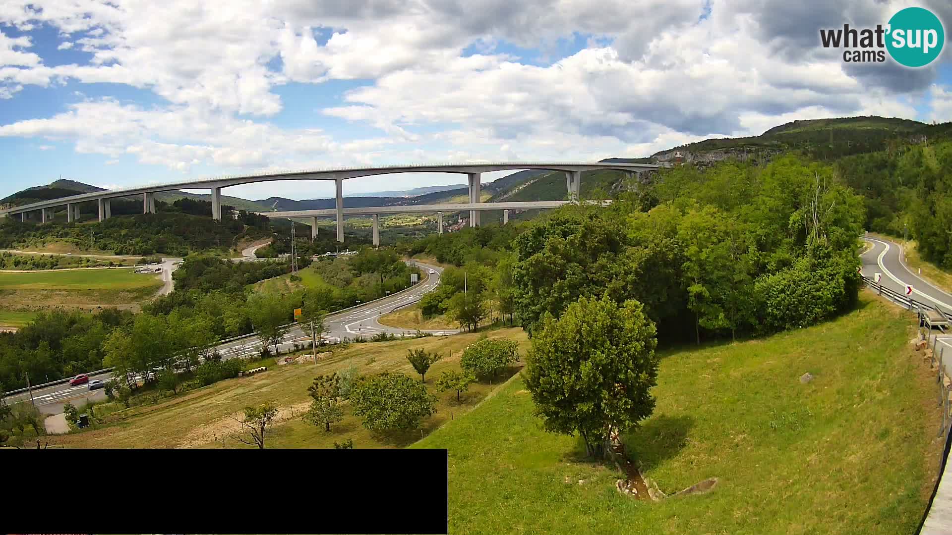 Live cam Črni Kal Viaduc – Viki Burger