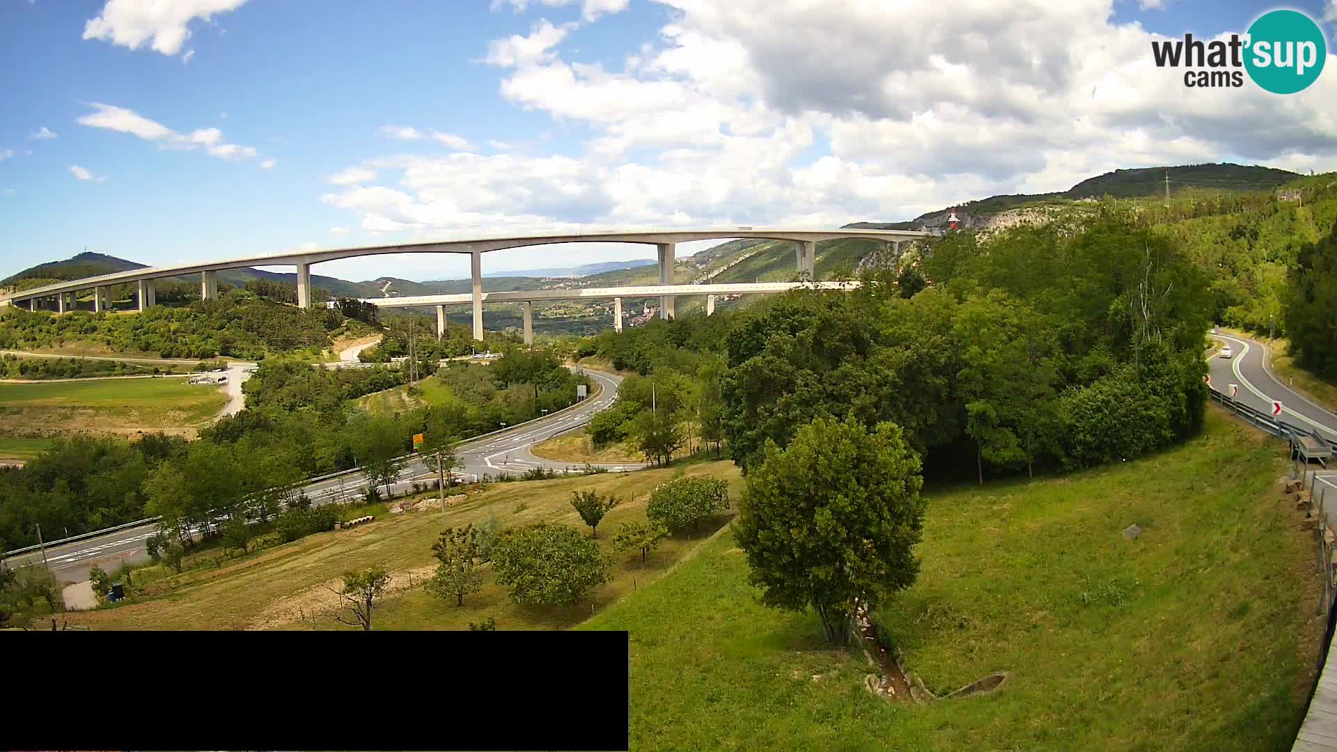 Camera en vivo Črni Kal Viaducto – Viki Burger