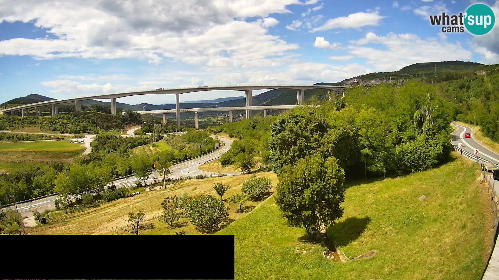 Camera en vivo Črni Kal Viaducto – Viki Burger
