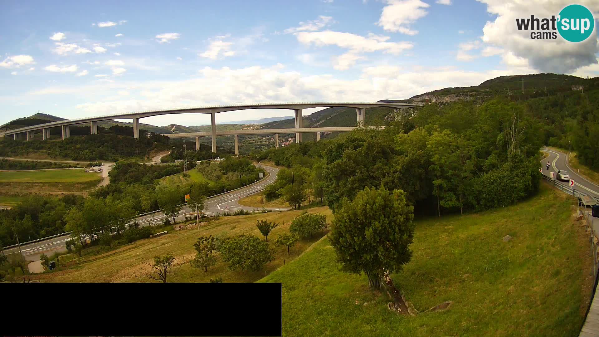 Camera en vivo Črni Kal Viaducto – Viki Burger