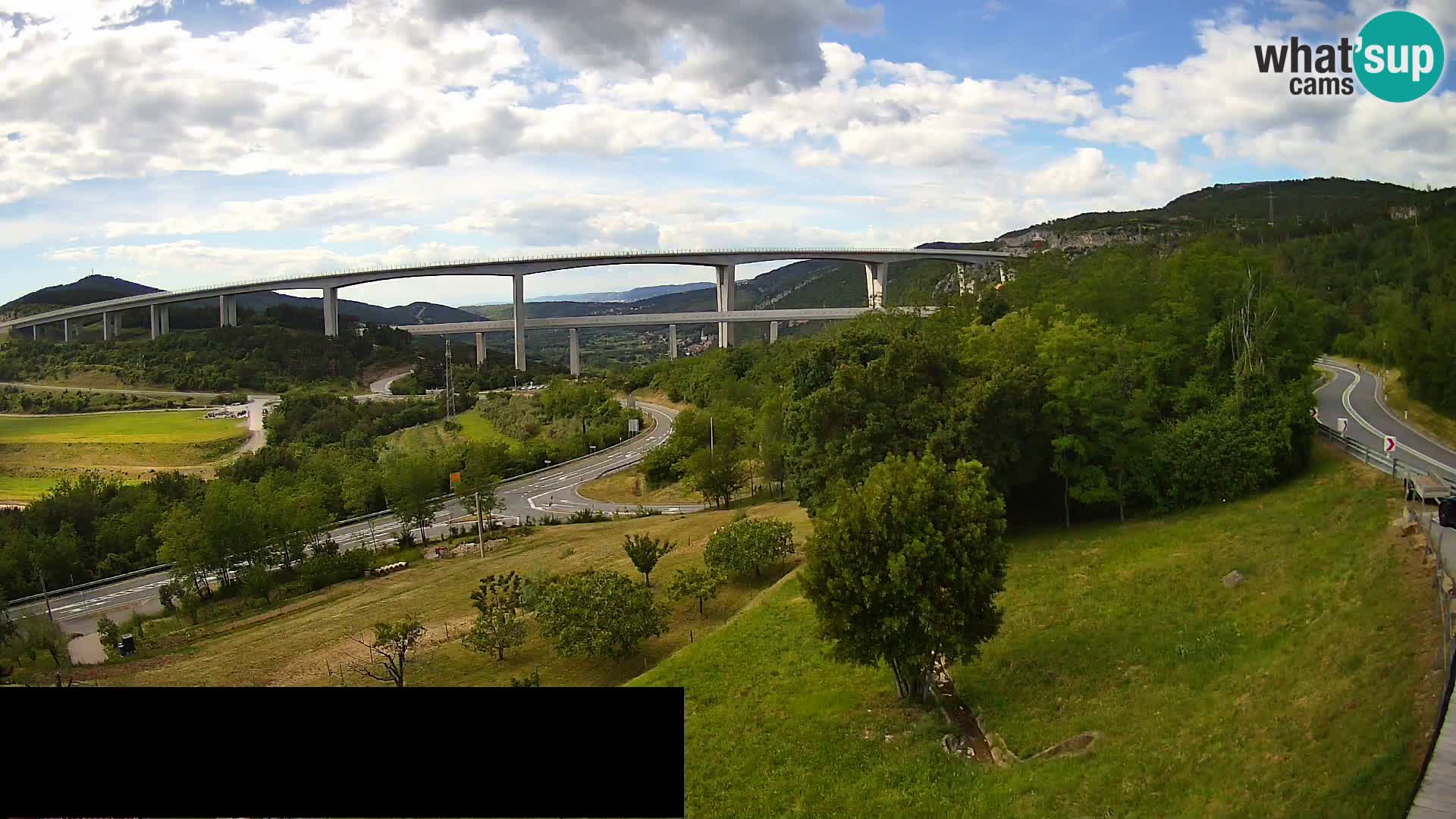 Webcam Črni Kal Viadukt – Viki Burger