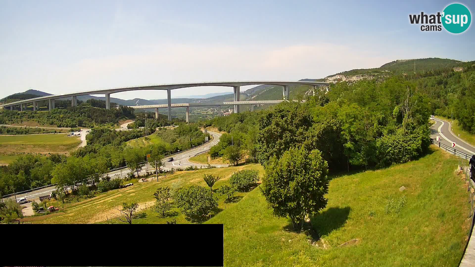 Camera en vivo Črni Kal Viaducto – Viki Burger