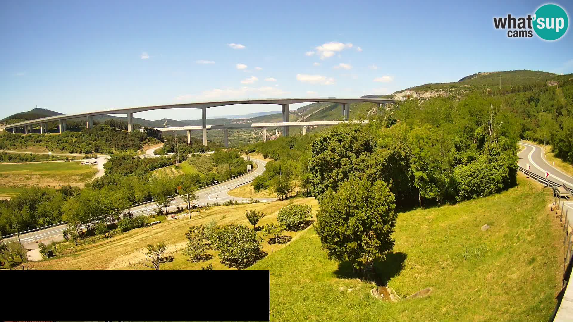 Camera en vivo Črni Kal Viaducto – Viki Burger
