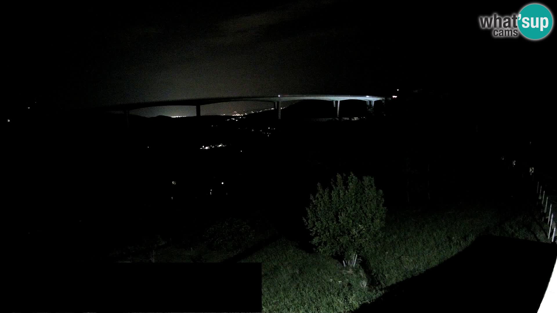 Livecam  Črni Kal Viadotto – panorama dal Viki Burger