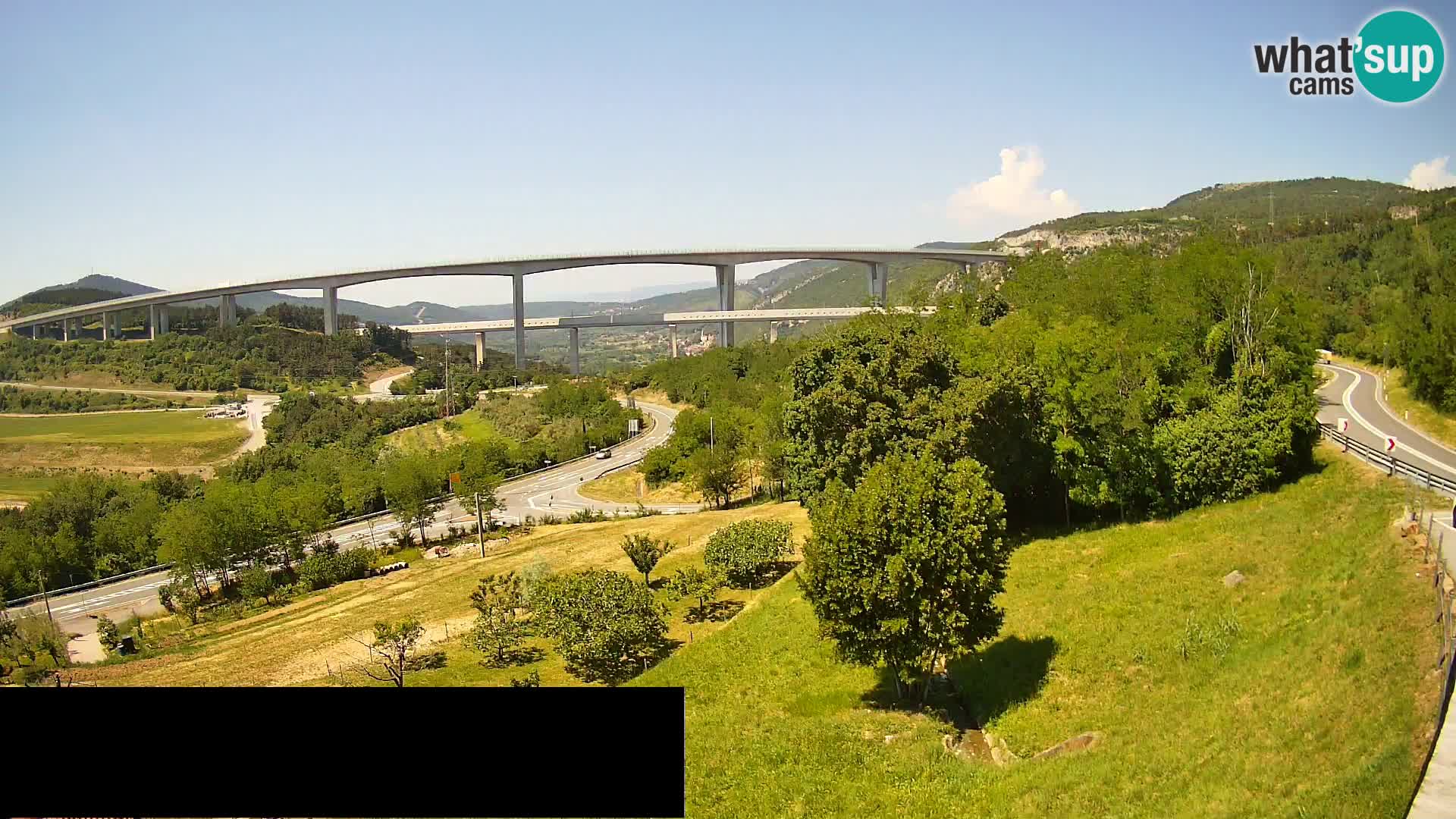 Camera en vivo Črni Kal Viaducto – Viki Burger