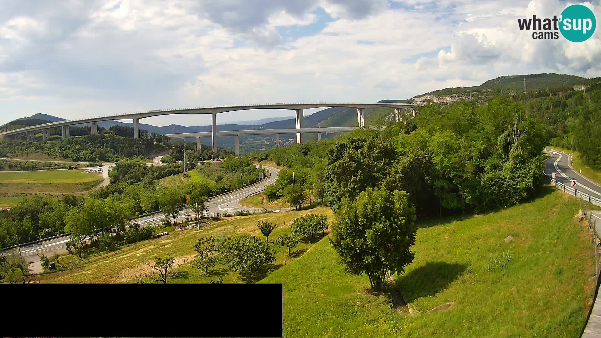 Camera en vivo Črni Kal Viaducto – Viki Burger