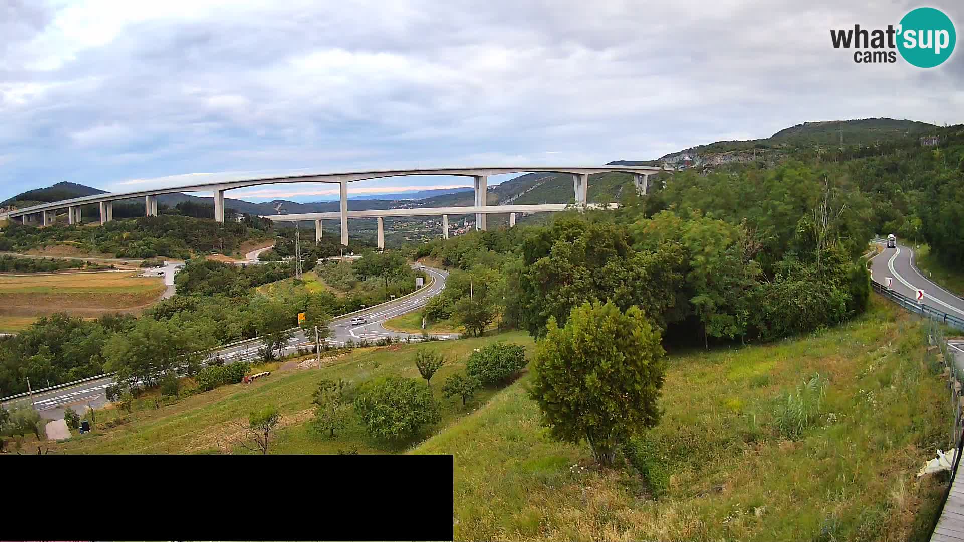 Camera en vivo Črni Kal Viaducto – Viki Burger