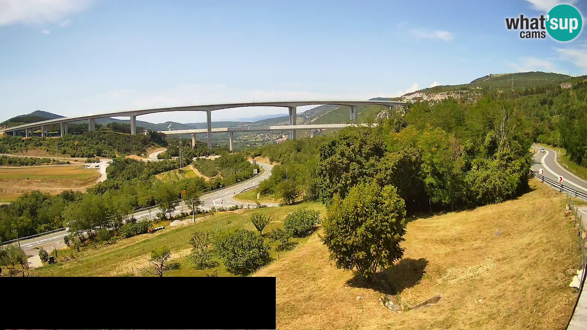 Camera en vivo Črni Kal Viaducto – Viki Burger