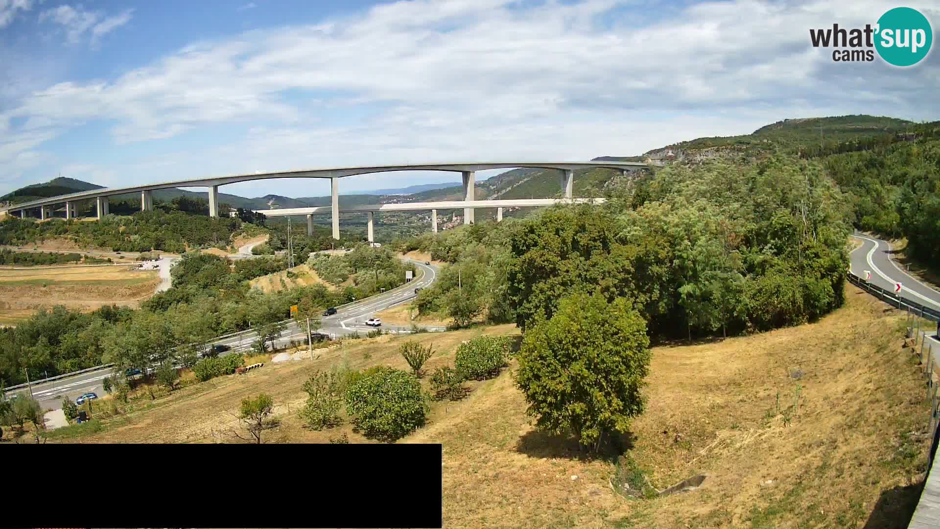Camera en vivo Črni Kal Viaducto – Viki Burger