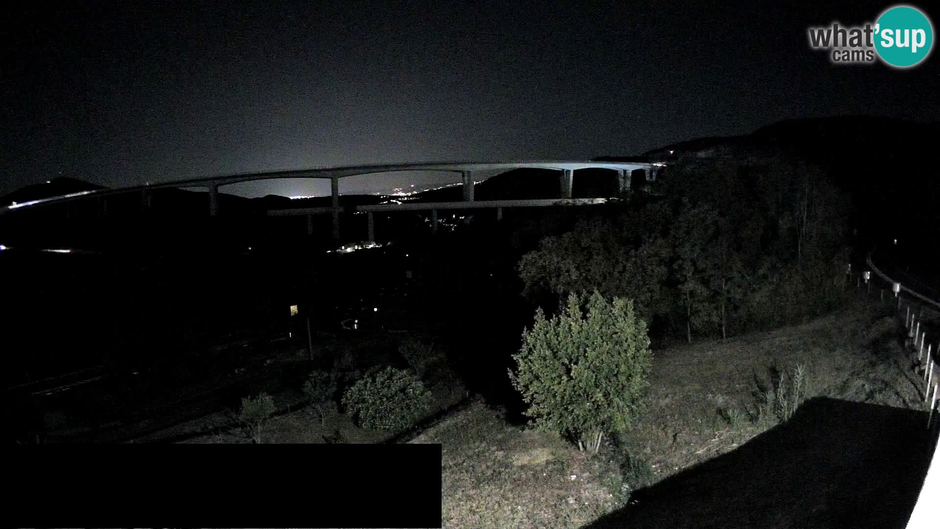 Webcam Črni Kal Viaduct – view from Viki Burger