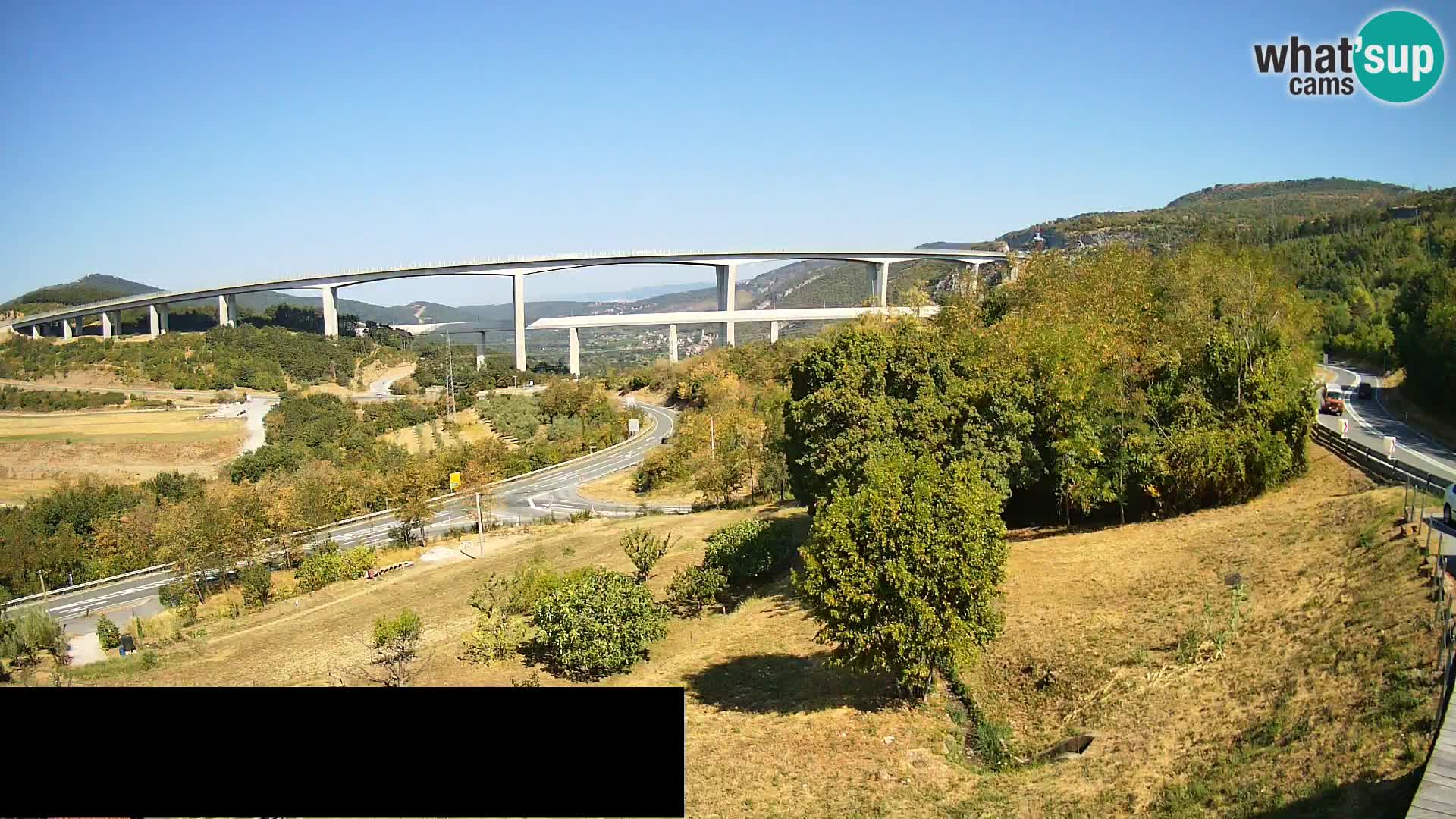Camera en vivo Črni Kal Viaducto – Viki Burger
