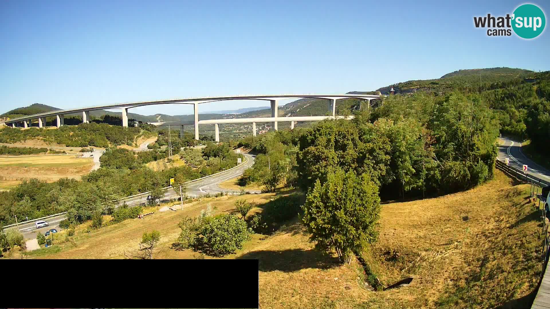 Camera en vivo Črni Kal Viaducto – Viki Burger