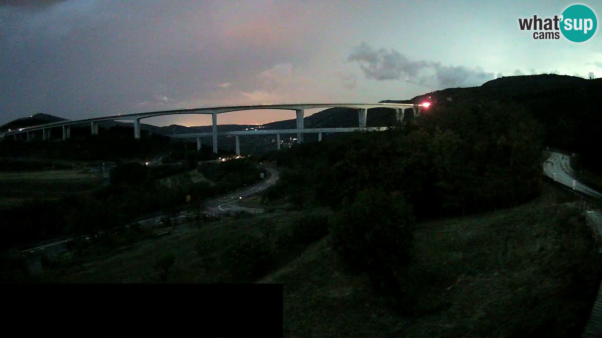 Livecam  Črni Kal Viadotto – panorama dal Viki Burger