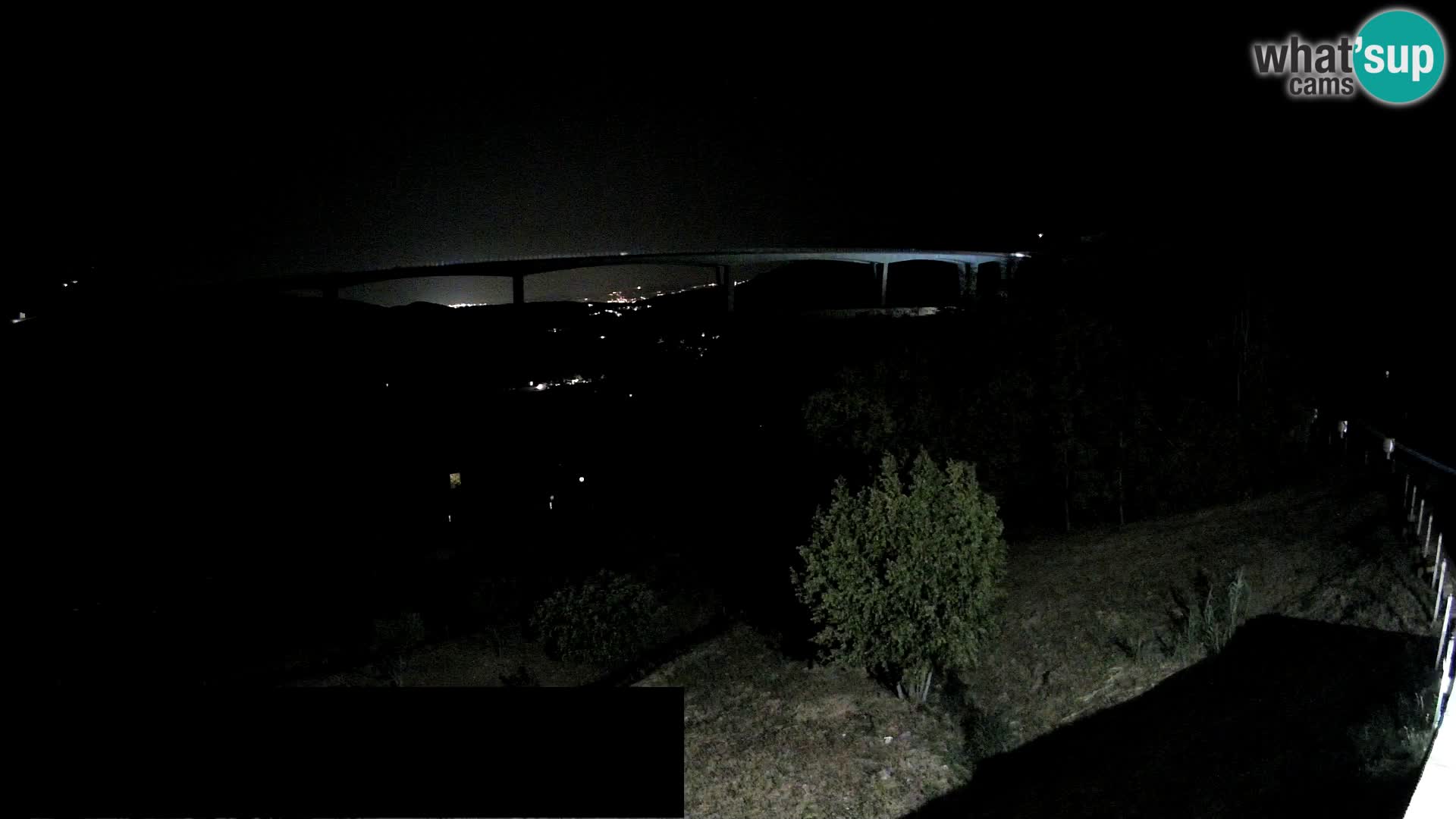 Livecam  Črni Kal Viadotto – panorama dal Viki Burger