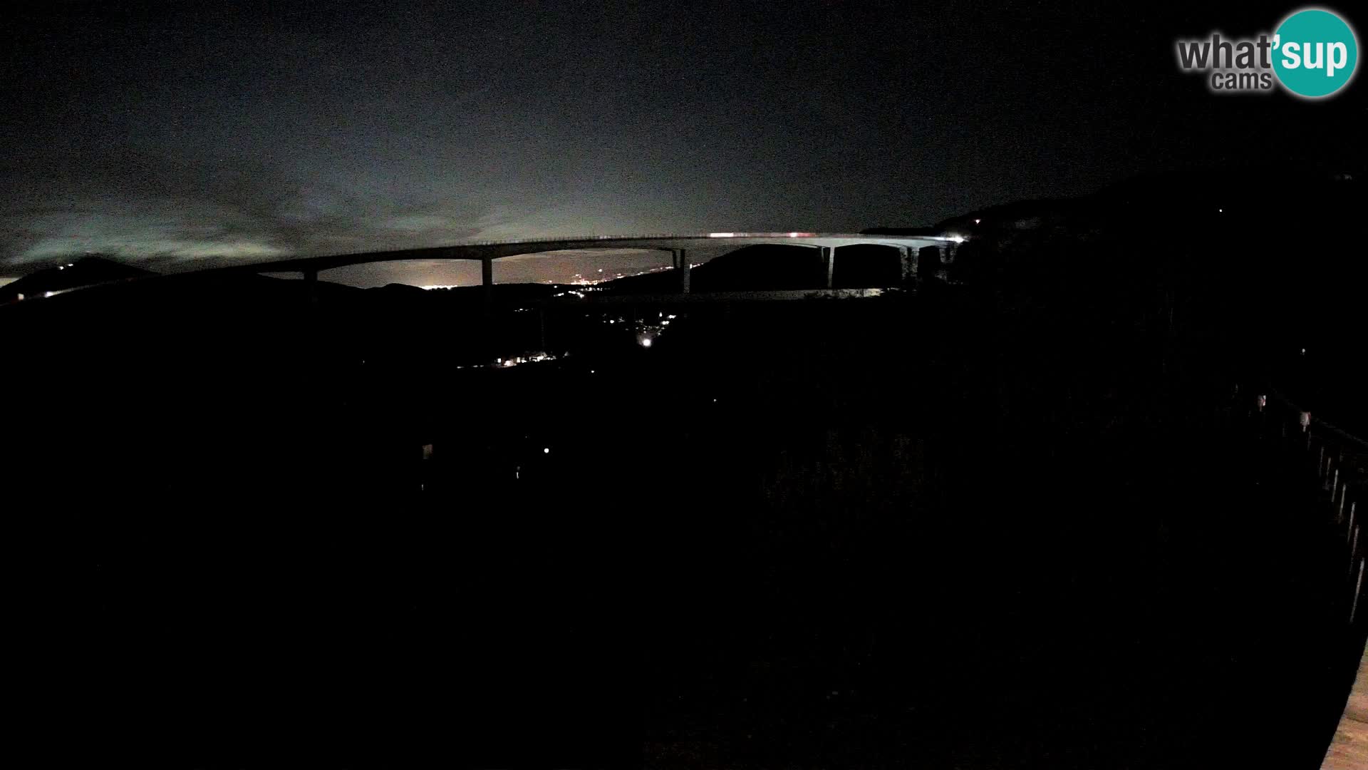 Livecam  Črni Kal Viadotto – panorama dal Viki Burger