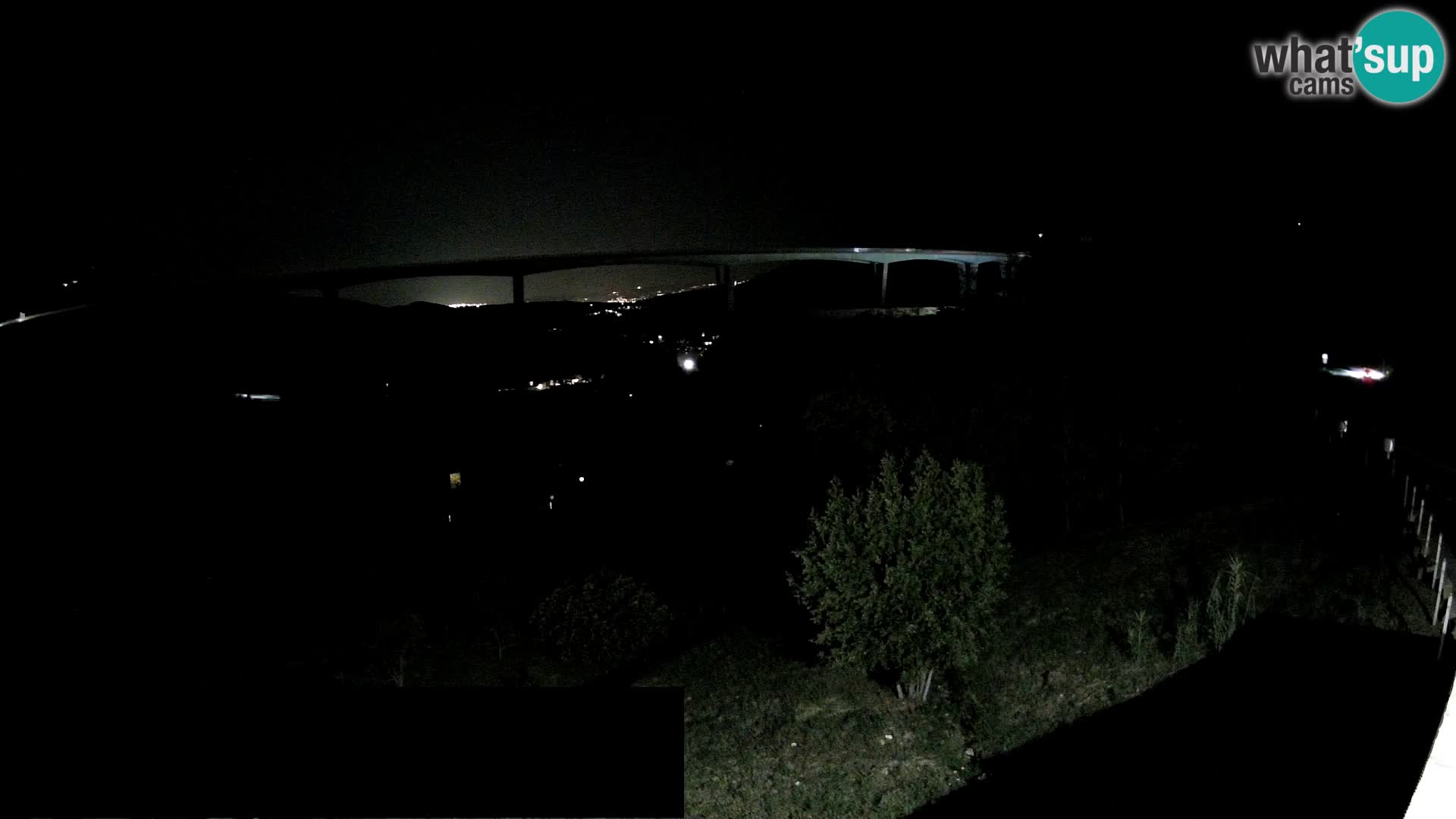 Livecam  Črni Kal Viadotto – panorama dal Viki Burger