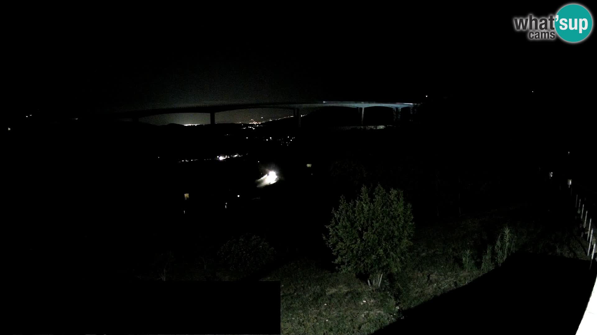 Livecam  Črni Kal Viadotto – panorama dal Viki Burger