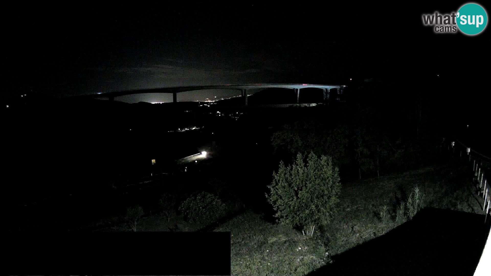 Livecam  Črni Kal Viadotto – panorama dal Viki Burger
